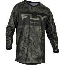 Maillot cross Fly Racing 2024 F-16 S.E Kryptek Moss - Gris Noir