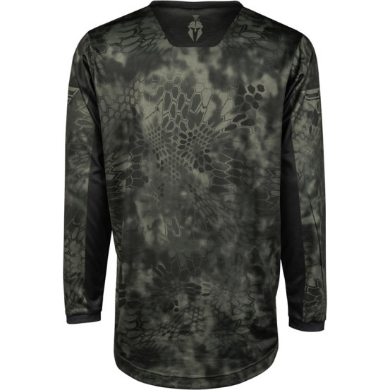 Maillot cross Fly Racing 2024 F-16 S.E Kryptek Moss - Gris Noir