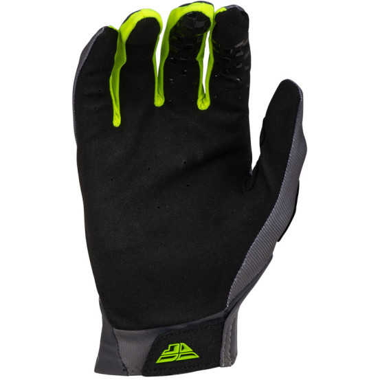 Gants cross Fly Racing 2024 Pro Lite - Charcoal Jaune Fluo