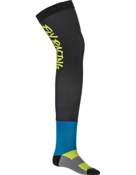 Jambières Fly Racing - Jaune Fluo Noir Bleu