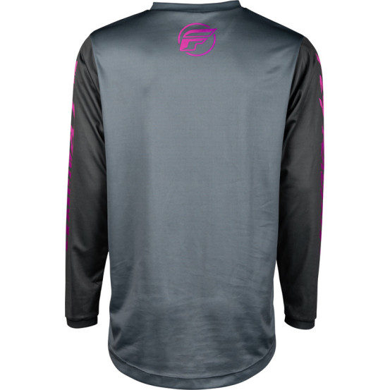 Maillot cross enfant Fly Racing 2024 F-16 - Gris Charcoal Rose