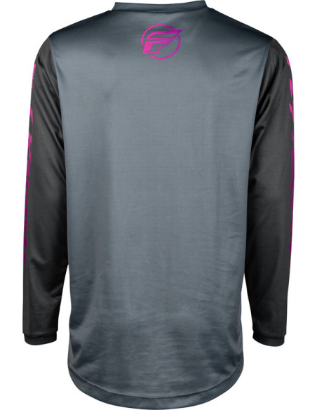Maillot cross enfant Fly Racing 2024 F-16 - Gris Charcoal Rose