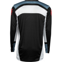 Maillot cross Fly Racing 2024 Lite - Noir Blanc Gris 2