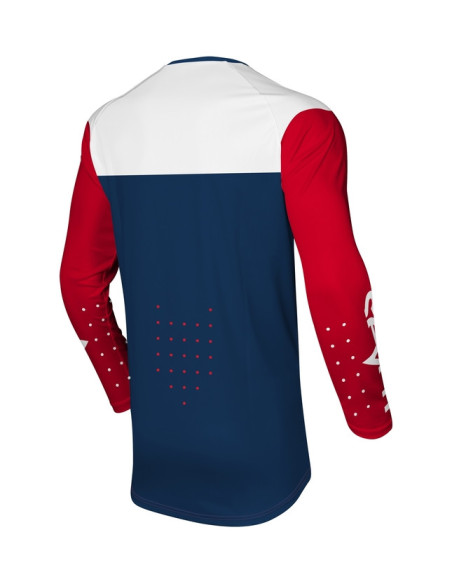 Maillot cross Seven 24.1 Vox Aperture - Rouge Bleu marine