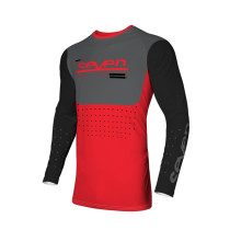 Maillot cross Seven 24.1 Vox Aperture - Rouge fluo