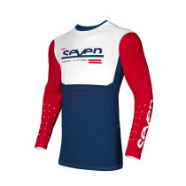 Maillot cross enfant Seven 24.1 Vox Aperture - Rouge Bleu marine