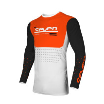 Maillot cross enfant Seven 24.1 Vox Aperture - Blanc Orange
