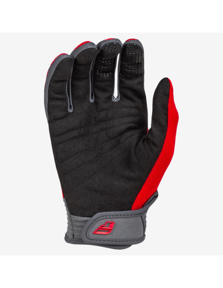 Gants cross enfant Fly Racing 2024 F-16 - Rouge Charcoal Blanc