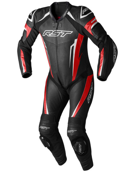 Combinaison moto cuir RST TracTech Evo 5 CE - Rouge Blanc