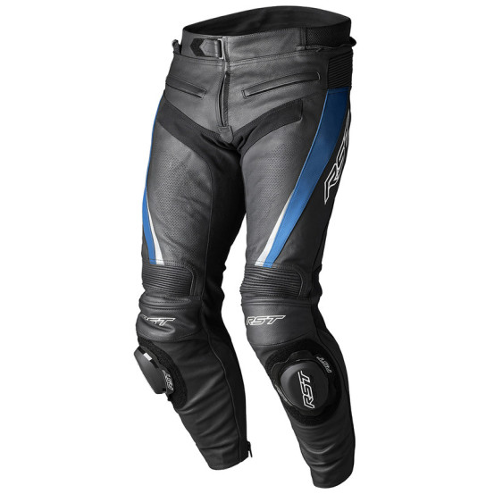 Pantalon route cuir RST TracTech Evo 5 CE Bleu Noir Blanc