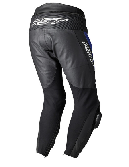 Pantalon route cuir RST TracTech Evo 5 CE Bleu Noir Blanc