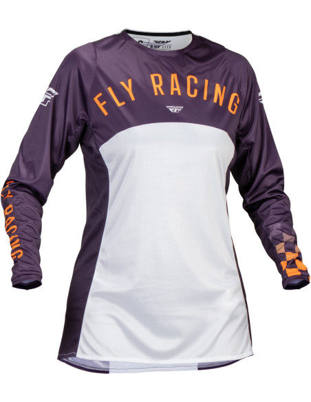 Maillot cross femme Fly Racing 2024 Lite - Violet Blanc Corail Fluo