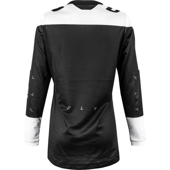 Maillot cross femme Fly Racing 2024 F-16 Artic - Noir Blanc