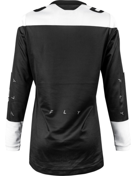 Maillot cross femme Fly Racing 2024 F-16 Artic - Noir Blanc