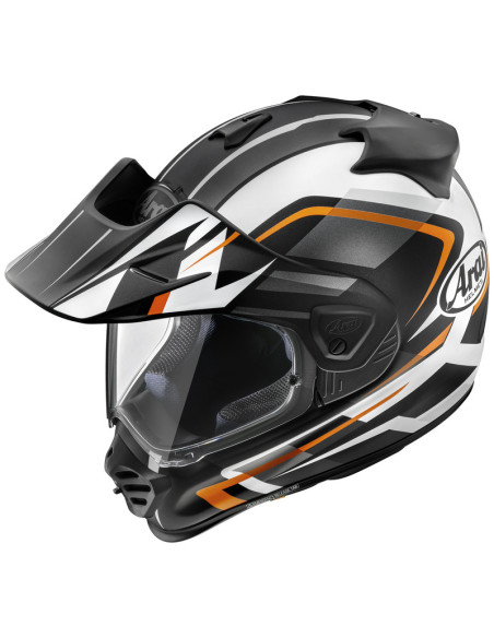 Casque intégral ARAI TOUR-X5 Discovery - Orange Noir Blanc