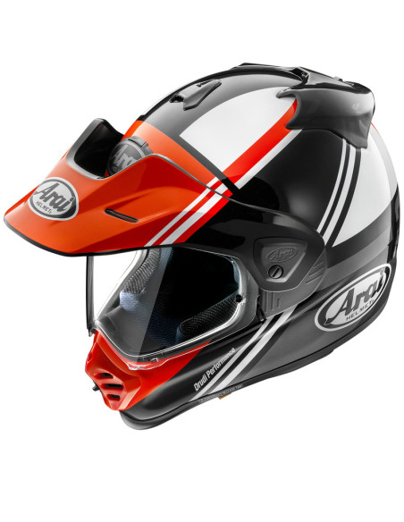 Casque intégral ARAI TOUR-X5 Cosmic - Rouge Blanc Noir