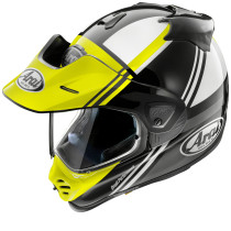 Casque intégral ARAI TOUR-X5 Cosmic - Jaune Fluo Blanc Noir