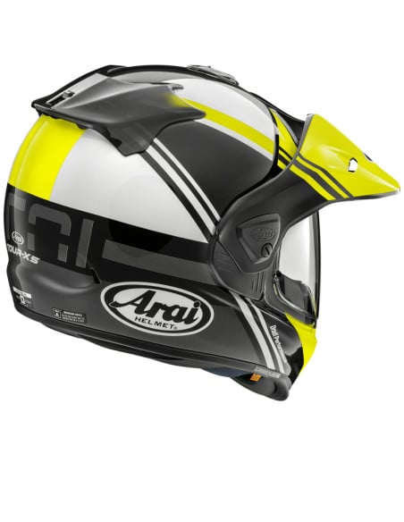 Casque intégral ARAI TOUR-X5 Cosmic - Jaune Fluo Blanc Noir