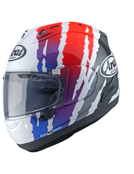 Casque intégral ARAI RX-7V EVO BLADE- Rouge Blanc Bleu