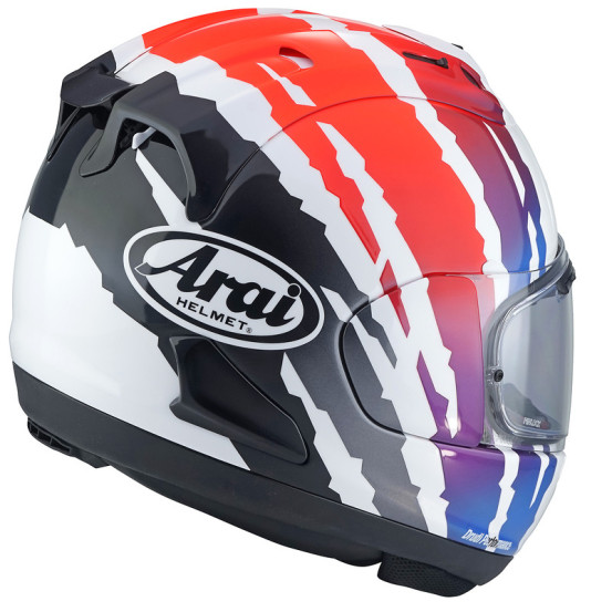Casque intégral ARAI RX-7V EVO BLADE- Rouge Blanc Bleu