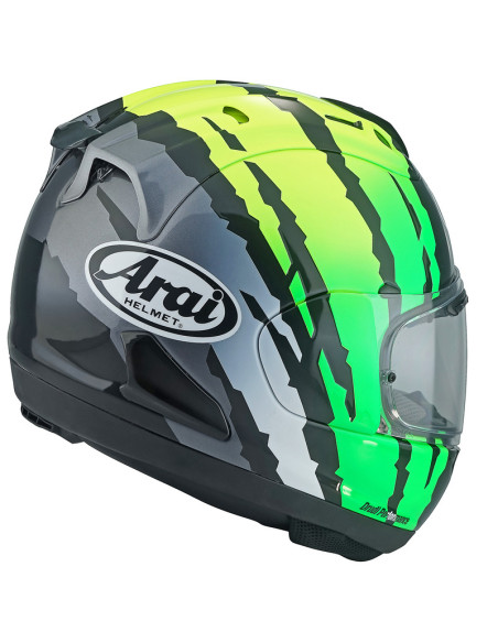 Casque intégral ARAI RX-7V EVO BLADE- Jaune Vert Noir