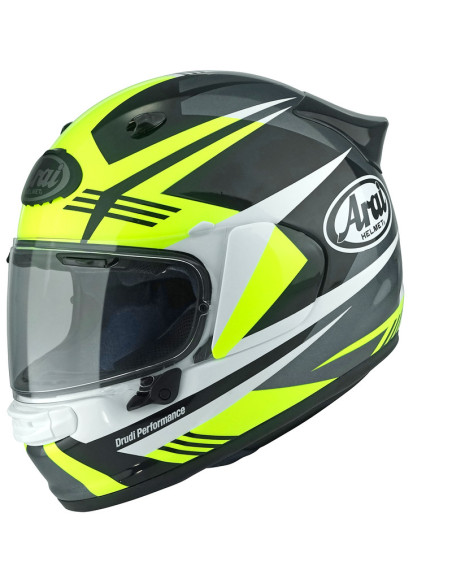 Casque intégral ARAI Quantic Mark Jaune Blanc Noir