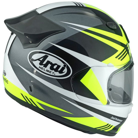 Casque intégral ARAI Quantic Mark Jaune Blanc Noir