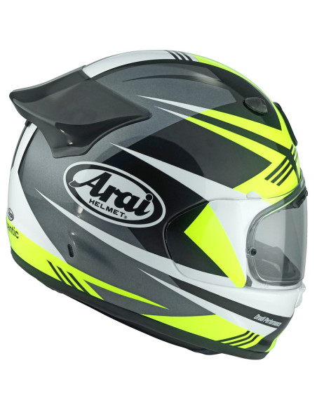 Casque intégral ARAI Quantic Mark Jaune Blanc Noir