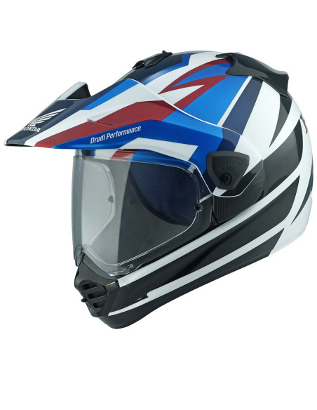 Casque intégral ARAI TOUR-X5 Africa Twin - Bleu Blanc Noir