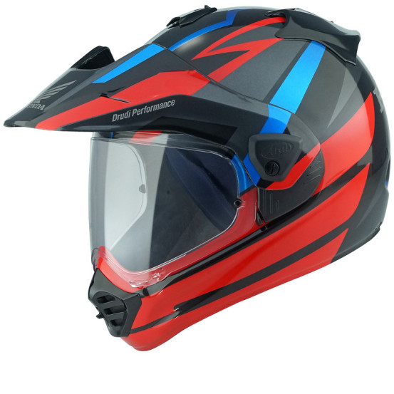Casque intégral ARAI TOUR-X5 Africa Twin - Rouge Noir Bleu
