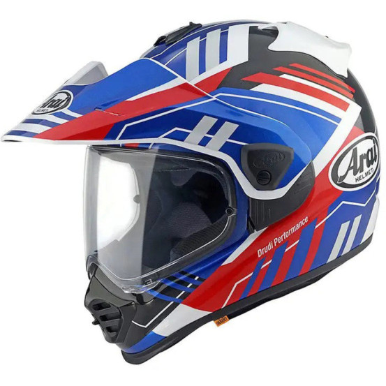 Casque intégral ARAI TOUR-X5 Trail - Bleu Blanc Rouge
