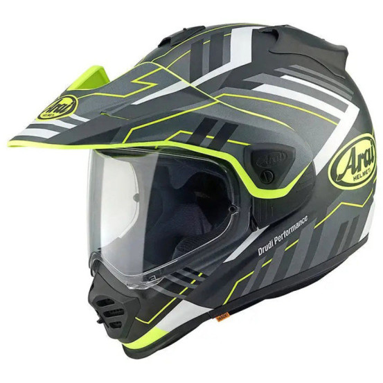 Casque intégral ARAI TOUR-X5 Trail - Jaune Blanc Noir