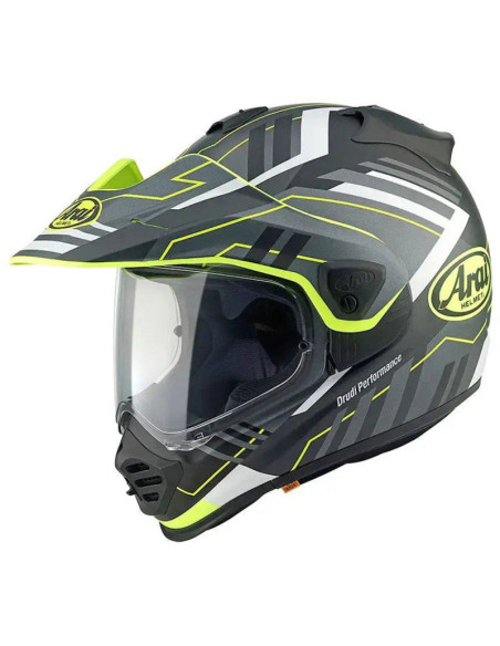Casque intégral ARAI TOUR-X5 Trail - Jaune Blanc Noir