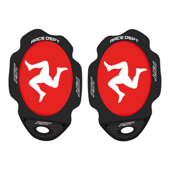 Paire de sliders de genoux RST - Drapeau le Manx Isle of Man