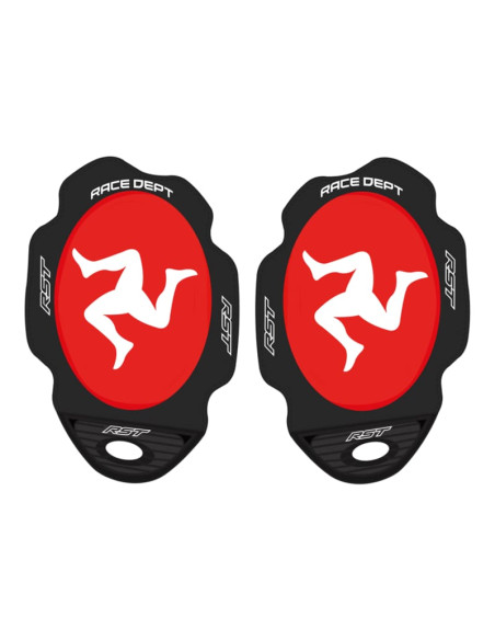 Paire de sliders de genoux RST - Drapeau le Manx Isle of Man