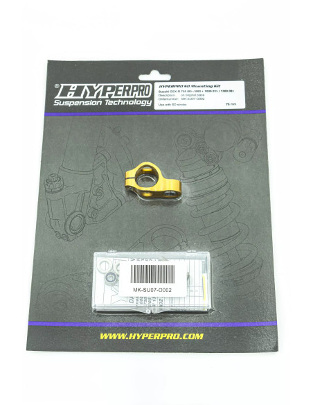 Kit de montage d’amortisseur de direction HYPERPRO - Suzuki 600 GSX-R 2001-2007 - 750 GSX-R 2000-2007 - 1000 GSX-R 2001-2006 ..