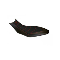 Housse de selle modèle Confort noire TAPPEZZERIA - Avec logo brodé - APRILIA DORSODURO 750 - 900 - 1200 2010-20
