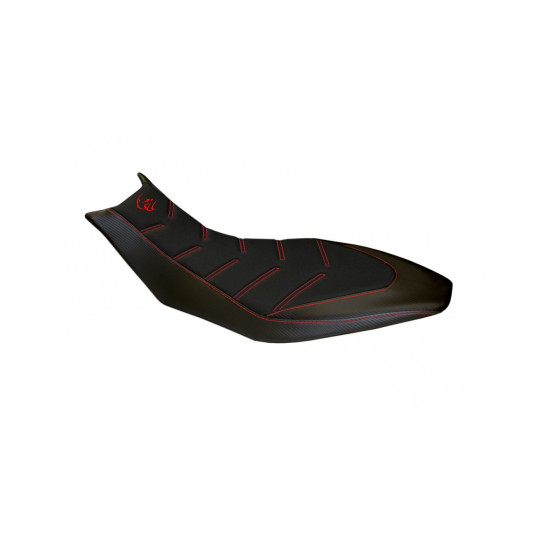 Housse de selle modèle Confort noire TAPPEZZERIA - Avec logo brodé - APRILIA DORSODURO 750 - 900 - 1200 2010-20