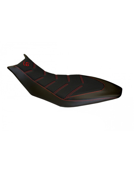 Housse de selle modèle Confort noire TAPPEZZERIA - Avec logo brodé - APRILIA DORSODURO 750 - 900 - 1200 2010-20