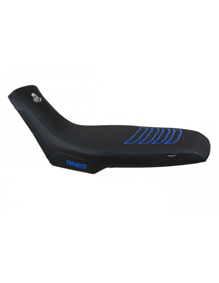 Housse de selle modèle Confort bleue TAPPEZZERIA - Avec logo brodé - APRILIA TUAREG 660 2021-22