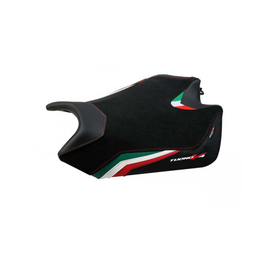 Housse de selle noire TAPPEZZERIA - Avec logo brodé - APRILIA TUONO V4 2011-20