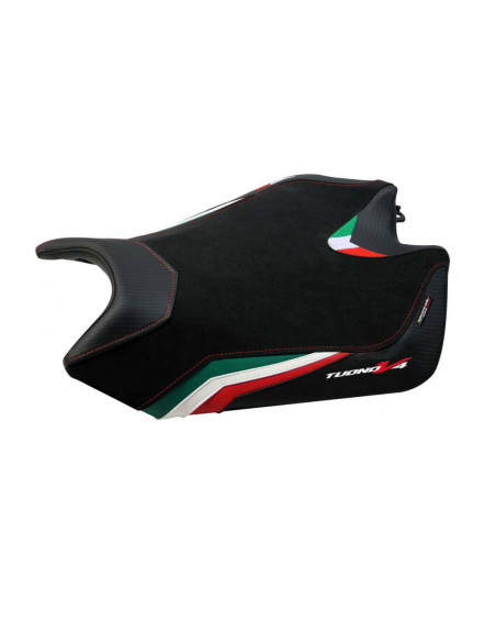 Housse de selle noire TAPPEZZERIA - Avec logo brodé - APRILIA TUONO V4 2011-20