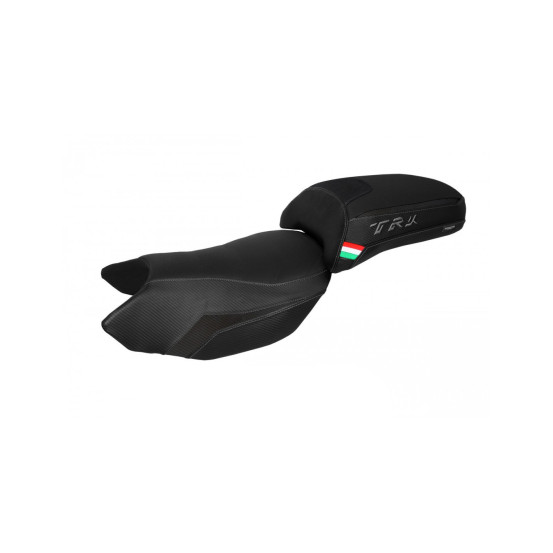 Housse de selle noire TAPPEZZERIA - Avec logo brodé - BENELLI TRK 502 2017-22