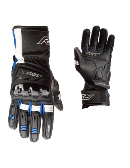 Gants moto cuir RST Pilot - Bleu