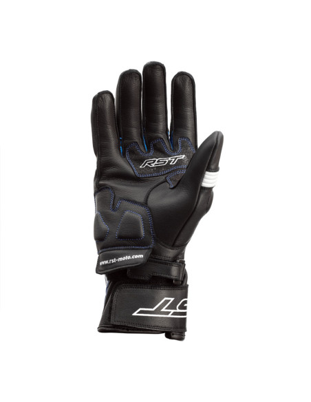 Gants moto cuir RST Pilot - Bleu