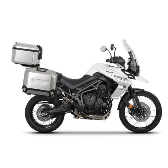Pack bagagerie complet SHAD Triumph Tiger 800 XC / XR / XRX 2011-2024 Terra Aluminium