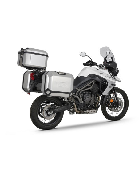 Pack bagagerie complet SHAD Triumph Tiger 800 XC / XR / XRX 2011-2024 Terra Aluminium