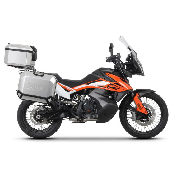 Pack bagagerie complet SHAD KTM 790 Adventure 2019-2024 / 890 Adventure / L / R / Rally 2021-2024 Terra Aluminium