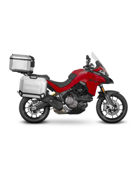 Pack bagagerie complet SHAD Ducati Multistrada 950 / 950 S 2017-2024 / 1200 / Enduro 2016-2024 / 1260 2018-2024 Terra Aluminium