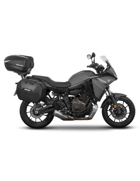 Pack bagagerie complet SHAD Yamaha MT 07 Tracer 2016-2025 Extensible Carbone